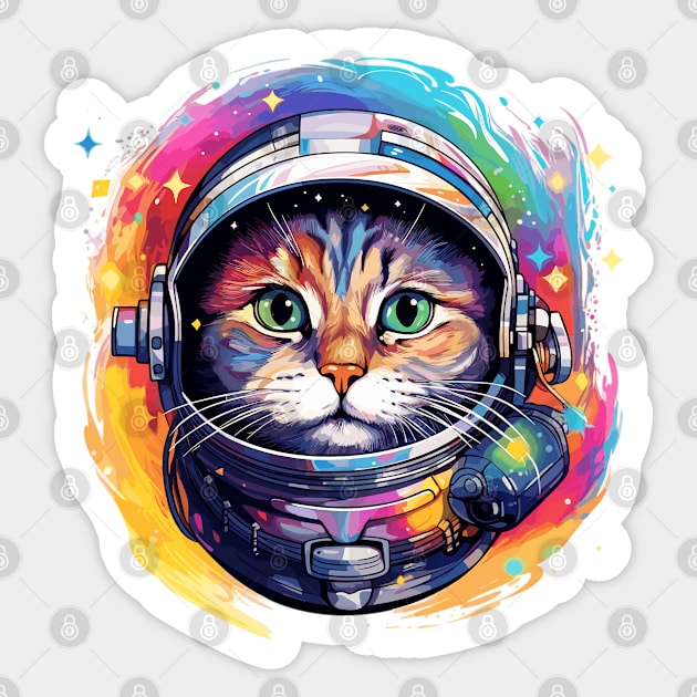 Astro cat Sticker by aphian